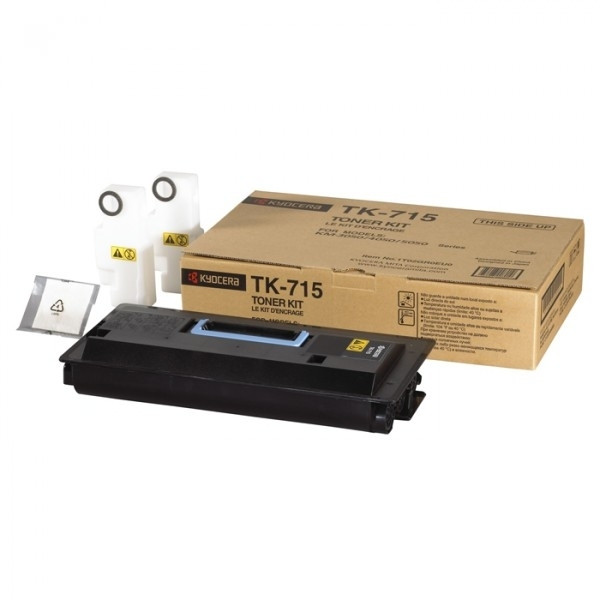 Kyocera TK-715 toner zwart (origineel) 1T02GR0EU0 079110 - 1