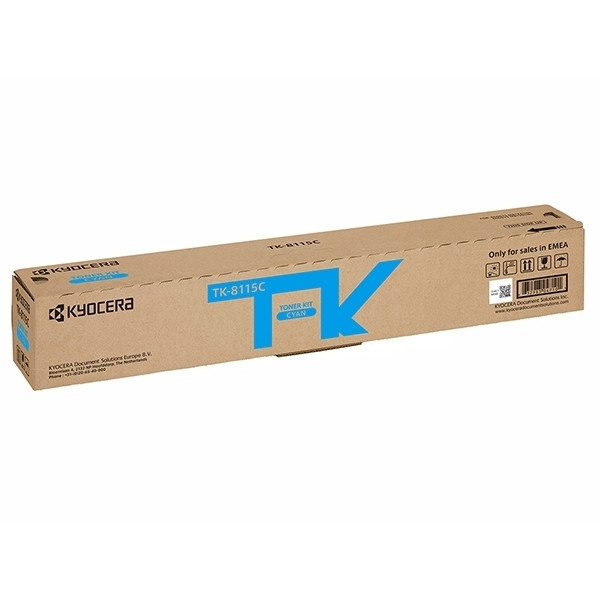 Kyocera TK-8115C toner cyaan (origineel) 1T02P3CNL0 094456 - 1