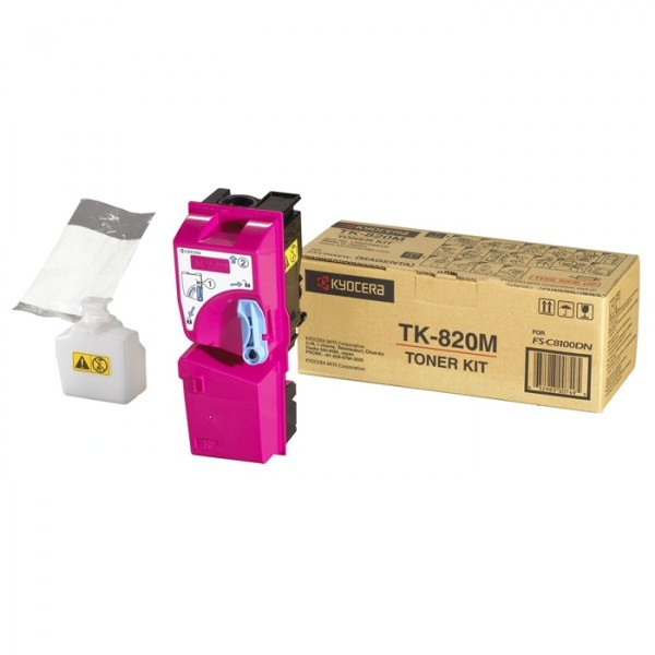 Kyocera TK-820M toner magenta (origineel) 1T02HPBEU0 079125 - 1