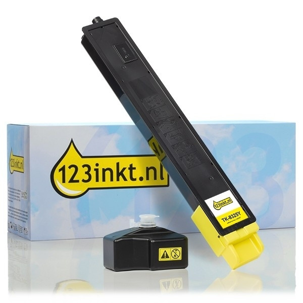 Kyocera TK-8325Y toner geel (123inkt huismerk) 1T02NPANL0C 094097 - 1