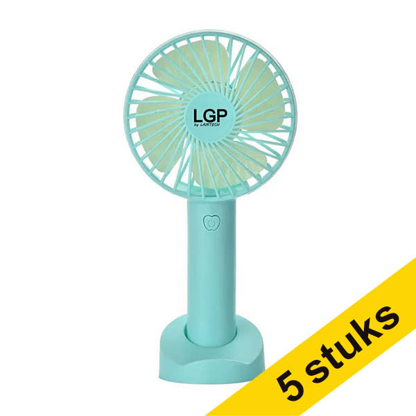 Aanbieding: 5x LGP handventilator blauw 828240 - 1