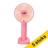 Aanbieding: 5x LGP handventilator roze 828242