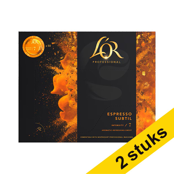 L'OR Espresso Aanbieding: 2x L'OR Espresso Professional Subtil Intensity 7 (50 stuks)  423929 - 1