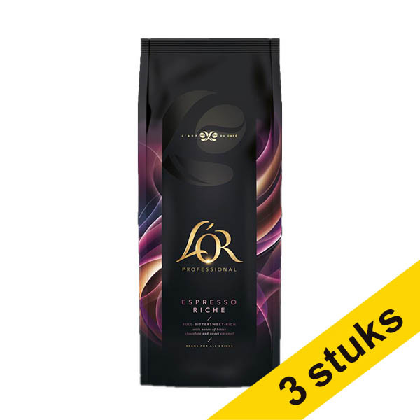 Aanbieding: 3x L'OR Espresso Riche koffiebonen 1 kg 422030 - 1