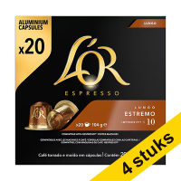 L'OR Espresso Aanbieding: 4x L'OR Espresso Lungo Estremo koffiecups (20 stuks)  423913