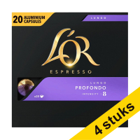 Aanbieding: 4x L'OR Espresso Lungo Profondo koffiecups (20 stuks)