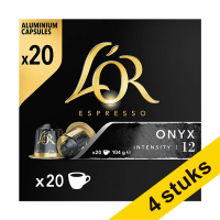 Aanbieding: 4x L'OR Espresso Onyx koffiecups (20 stuks) 423607
