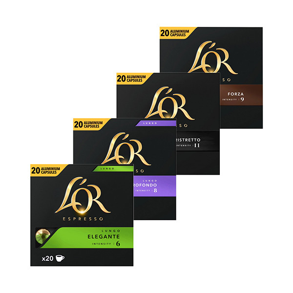 Combideal: L'OR Espresso koffiecapsules 4 smaken (80 stuks) 423179 - 1