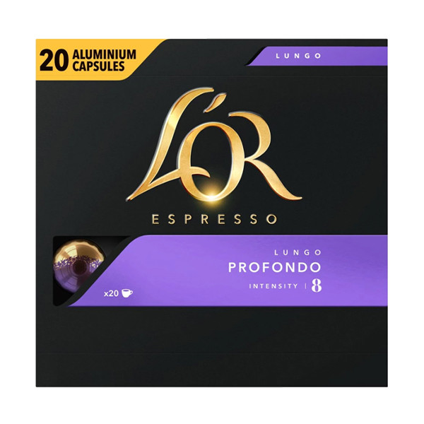 L'OR Espresso Lungo Profondo koffiecapsules (20 stuks) 8253 423022 - 1