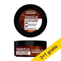 Aanbieding: 3x L'Oreal Men Expert Barber Club Styling Creme (75 ml) SLO00256