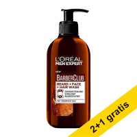 Aanbieding: 3x L'Oreal Men Expert Barber Club Wash Beard/Face (200 ml) SLO00257