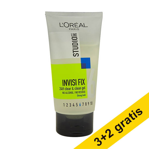 Aanbieding: 5x L'Oréal Studio Line Invisi Fix Clear & Clean haargel (150 ml) SLO00254 - 1