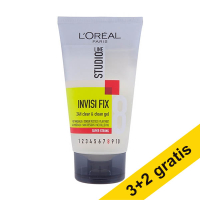 Aanbieding: 5x L'Oréal Studio Line Invisi Fix haargel (150 ml)