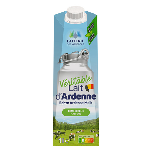 Lait D'Ardennes Echte Ardense Melk UHT halfvolle melk 1 liter (6 stuks) 47662 423865 - 1