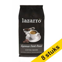 Aanbieding: 8x Lazarro Espresso dark roast koffiebonen 1 kg 423511