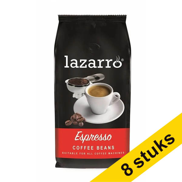 Lazarro Aanbieding: 8x Lazarro Espresso medium roast koffiebonen 1 kg  423509 - 1