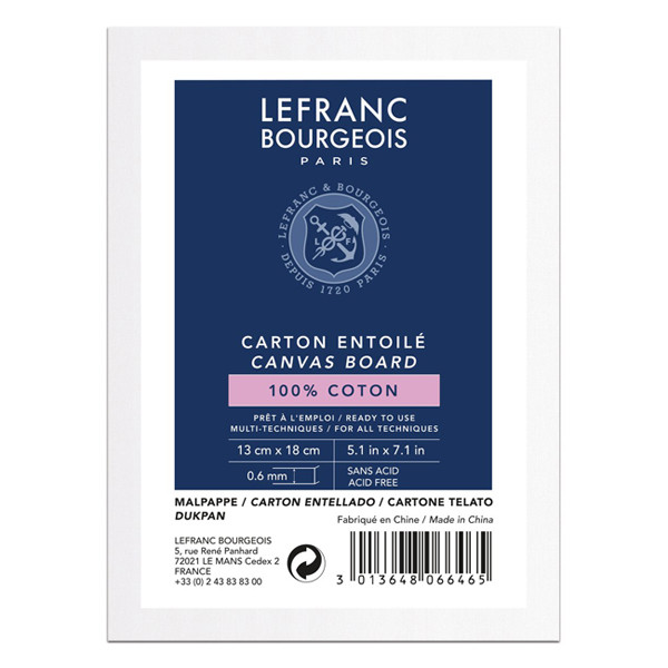 Lefranc Bourgeois Louvre canvas board 13 x 18 cm 806646 405148 - 1