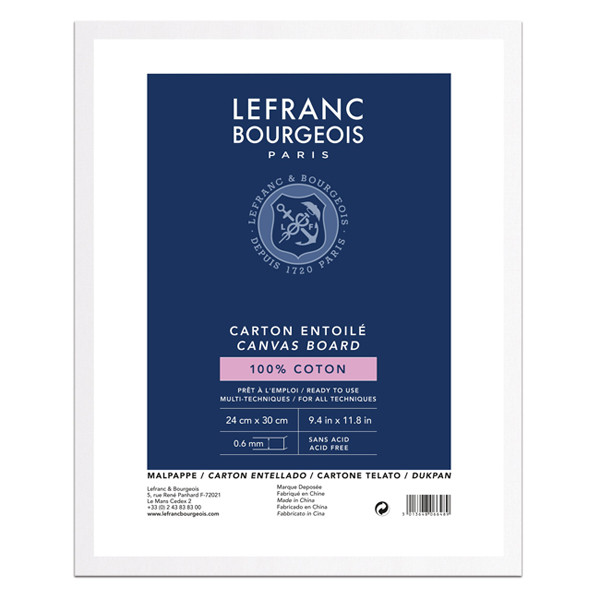 Lefranc Bourgeois Louvre canvas board 24 x 30 cm 806648 405150 - 1