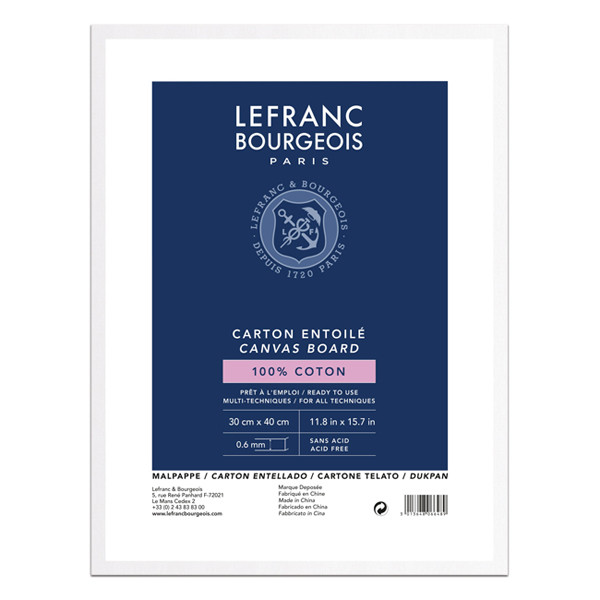 Lefranc Bourgeois Louvre canvas board 30 x 40 cm 806649 405151 - 1