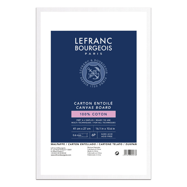 Lefranc Bourgeois Louvre canvas board 41 x 27 cm 806067 405140 - 1