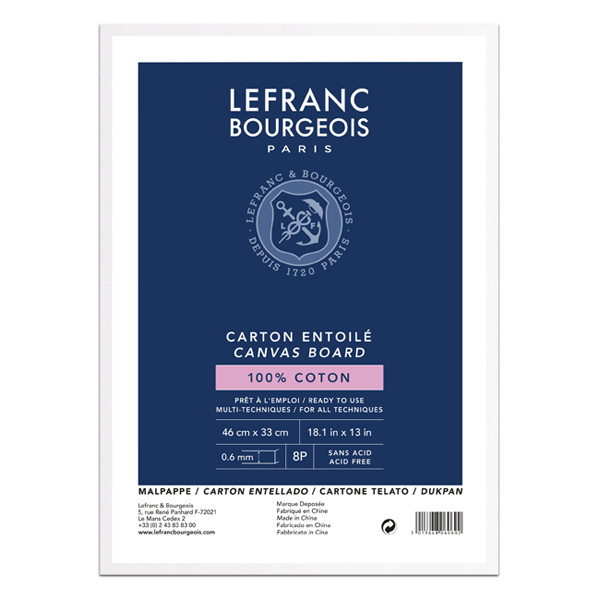 Lefranc Bourgeois Louvre canvas board 46 x 33 cm 806069 405142 - 1