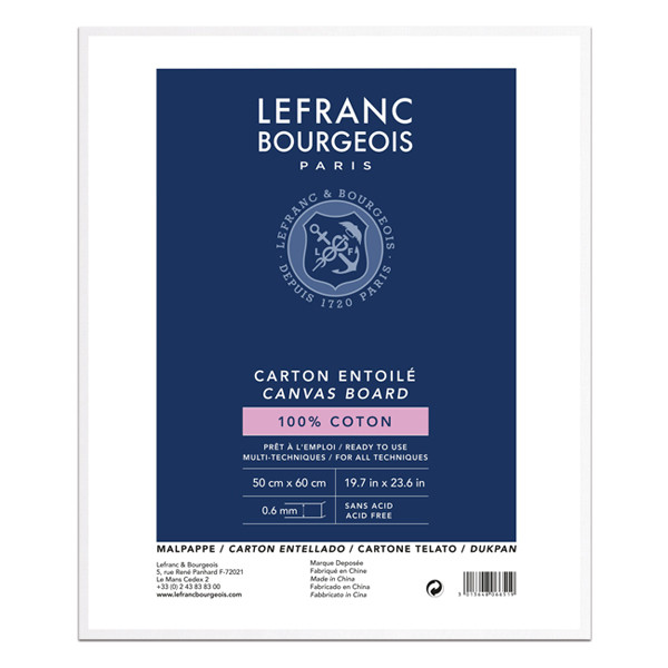 Lefranc Bourgeois Louvre canvas board 50 x 60 cm 806651 405153 - 1