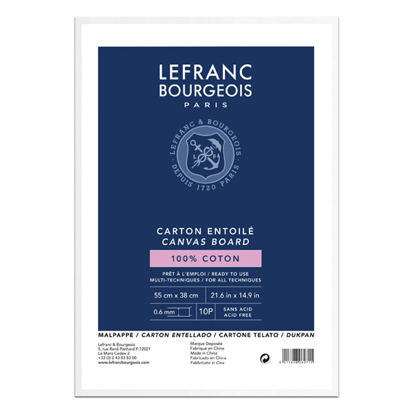 Lefranc Bourgeois Louvre canvas board 55 x 38 cm 806071 405144 - 1