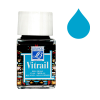 Lefranc Bourgeois Vitrail glas & porseleinverf 087 cyan (50 ml) 210793 405112