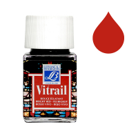 Lefranc Bourgeois Vitrail glas & porseleinverf 433 bright red (50 ml) 210248 405104