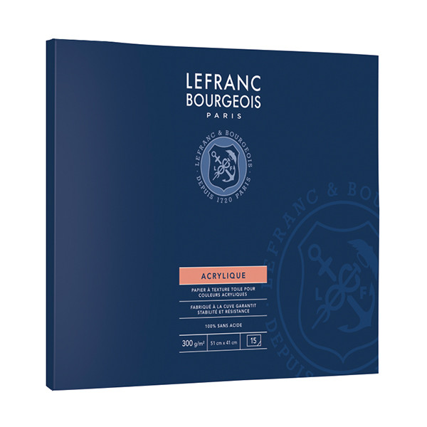 Lefranc Bourgeois acrylverfpapier 51 x 41 cm 300 g/m² (15 vellen) 300685 409992 - 1