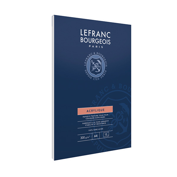 Lefranc Bourgeois acrylverfpapier A4 300 g/m² (15 vellen) 300687 409994 - 1