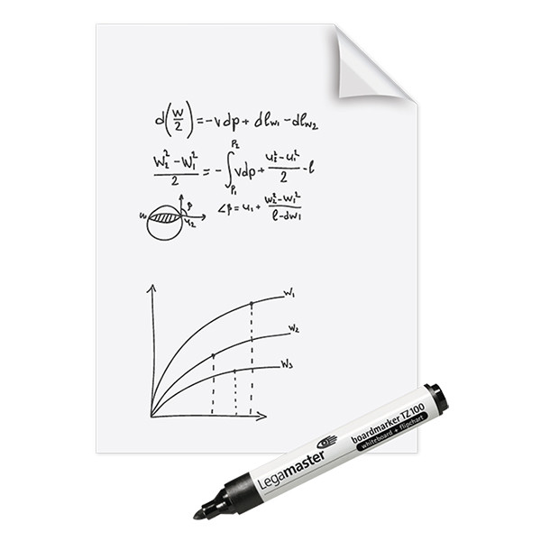 Legamaster Magic-Chart whiteboard folie 60 x 80 cm (25 vellen) 7-159100 262001 - 4