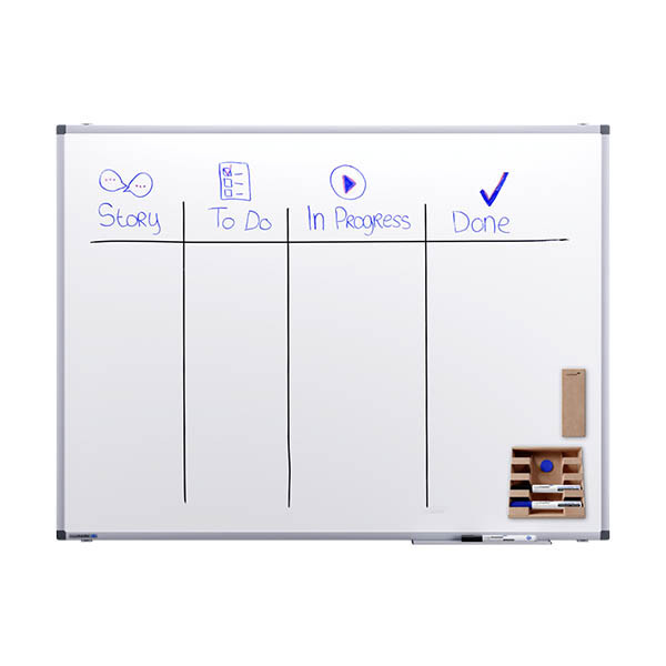 Legamaster Premium whiteboard magnetisch gelakt staal 120 x 90 cm 262044 - 3