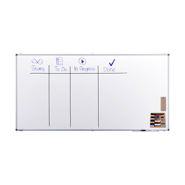 Legamaster Premium whiteboard magnetisch gelakt staal 180 x 90 cm 262045 - 3