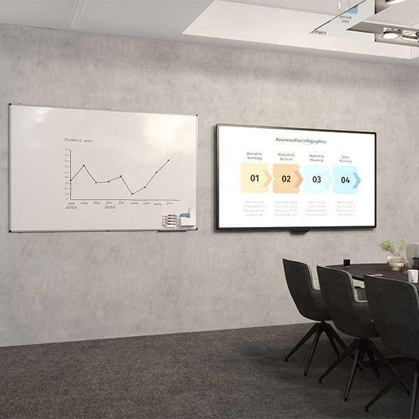 Legamaster Unite Plus whiteboard magnetisch email 200 x 100 cm 7-108264 262055 - 5