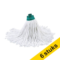 Leifheit Aanbieding: 6x Leifheit Classic mop vervangingskop katoen (8,5 x 8,5 x 31 cm)  SLE00586