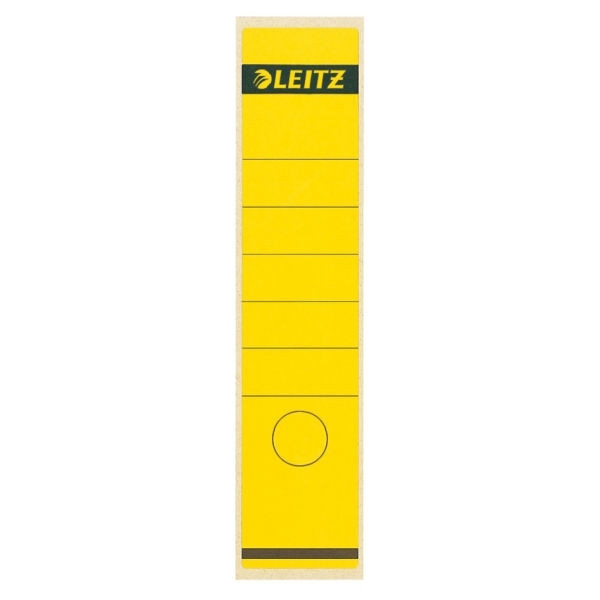 Leitz 1640 rugetiketten 61 x 285 mm zelfklevend breed geel (10 stuks) 211030 - 1