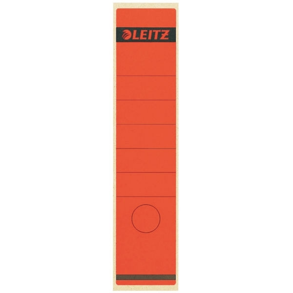 Leitz 1640 rugetiketten 61 x 285 mm zelfklevend breed rood (10 stuks) 211032 - 1