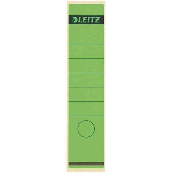 Leitz 1640 zelfklevende rugetiketten breed 61 x 285 mm groen (10 stuks) 16400055 211036 - 1