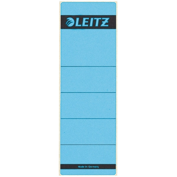 Leitz 1642 rugetiketten 61 x 191 mm zelfklevend breed blauw (10 stuks) 211022 - 1