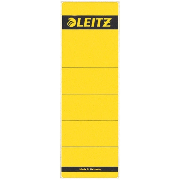Leitz 1642 rugetiketten 61 x 191 mm zelfklevend breed geel (10 stuks) 211018 - 1