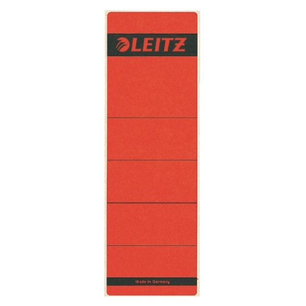 Leitz 1642 rugetiketten 61 x 191 mm zelfklevend breed rood (10 stuks) 211020 - 1