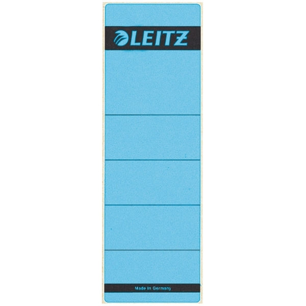 Leitz 1642 zelfklevende rugetiketten breed 61 x 191 mm blauw (10 stuks) 16420035 211022 - 1