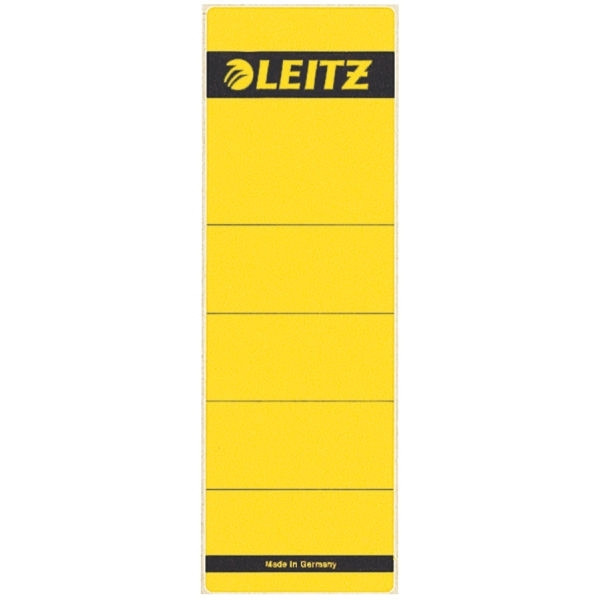 Leitz 1642 zelfklevende rugetiketten breed 61 x 191 mm geel (10 stuks) 16420015 211018 - 1