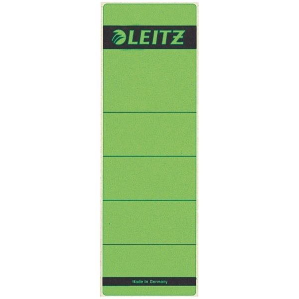 Leitz 1642 zelfklevende rugetiketten breed 61 x 191 mm groen (10 stuks) 16420055 211024 - 1