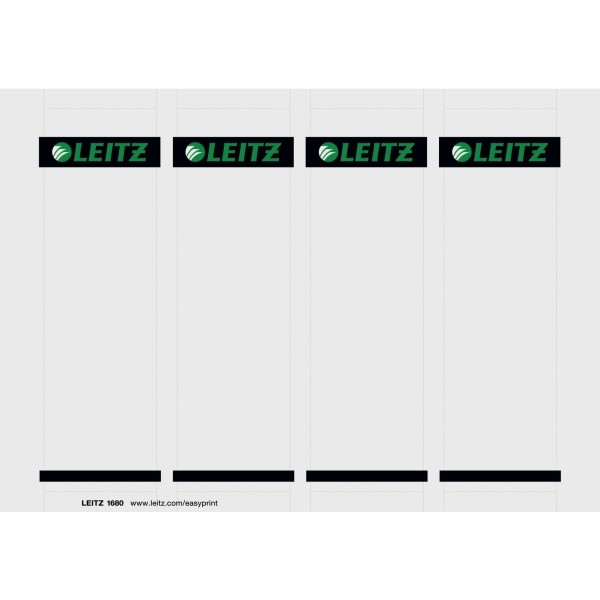 Leitz 1680 printbare rugetiketten breed en kort 56 x 190 mm wit (100 stuks) 16800085 211058 - 1