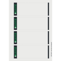 Leitz 1685 printbare rugetiketten 61 x 192 mm A4 zelfklevend breed wit (100 stuks) 16852085 211062