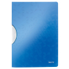 Leitz 4185 WOW colorclip klemmap blauw metallic A4 voor 30 pagina's