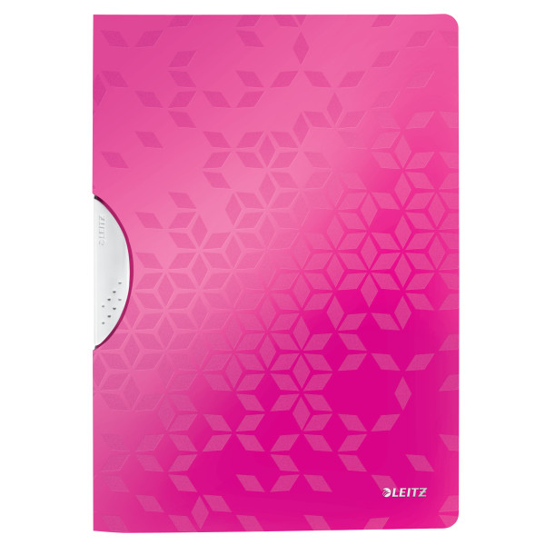 Leitz 4185 WOW colorclip klemmap roze metallic A4 voor 30 vellen 41850023 211901 - 1