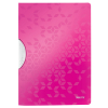 Leitz 4185 WOW colorclip klemmap roze metallic A4 voor 30 vellen